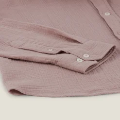 Jules Chemise en gaze de coton unie col boutonné- Chemise