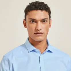 Jules Chemise regular sans repassage unie coton- Collection Mariage|Chemise Repassage Facile