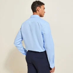 Jules Chemise regular sans repassage unie coton- Collection Mariage|Chemise Repassage Facile