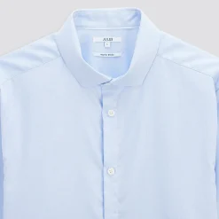 Jules Chemise regular sans repassage unie coton- Collection Mariage|Chemise Repassage Facile
