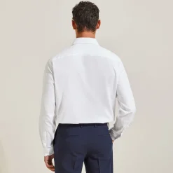 Jules Chemise regular sans repassage unie coton- Collection Mariage|Chemise Repassage Facile