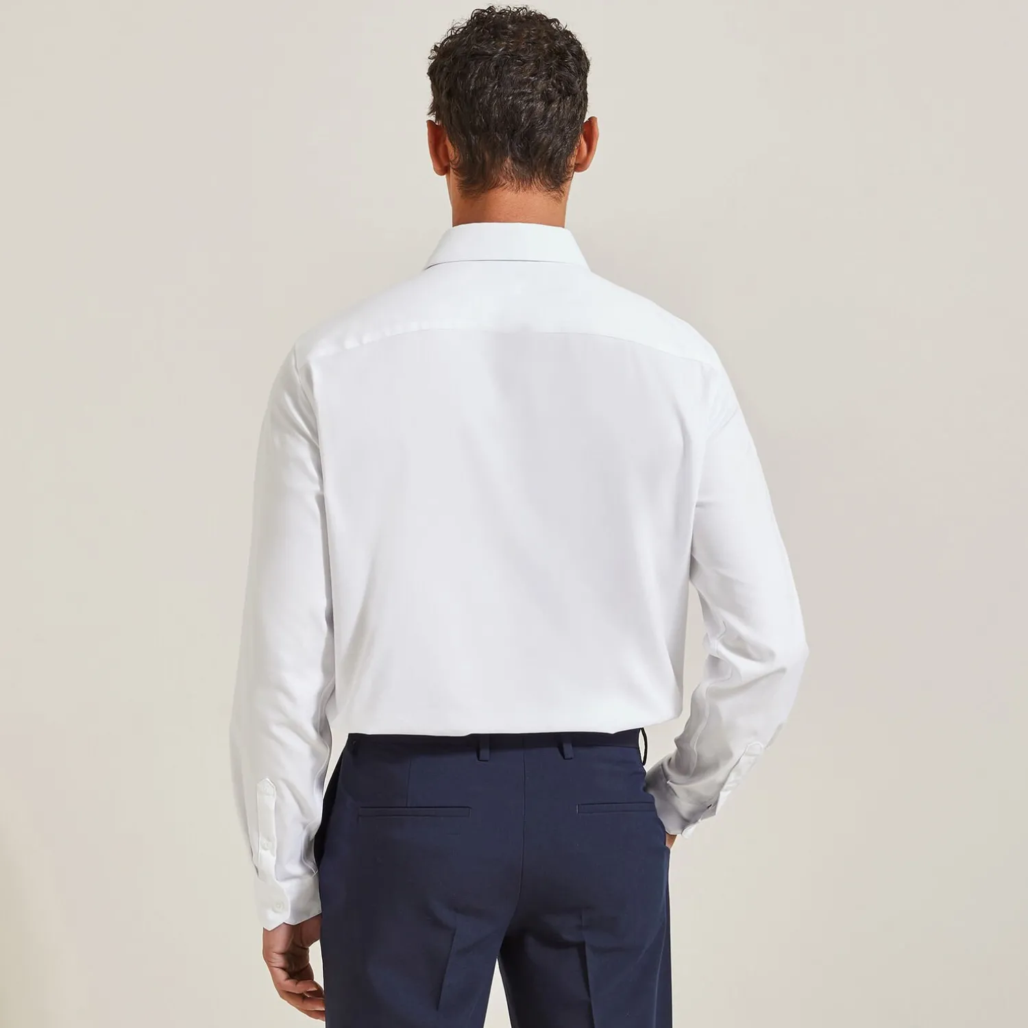 Jules Chemise regular sans repassage unie coton- Collection Mariage|Chemise Repassage Facile