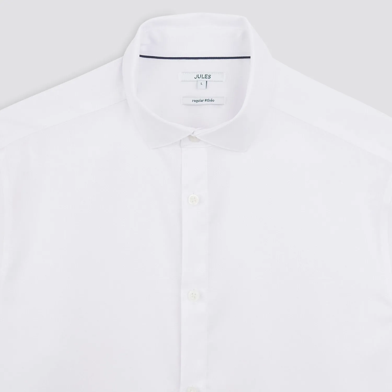 Jules Chemise regular sans repassage unie coton- Collection Mariage|Chemise Repassage Facile