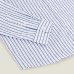 Jules Chemise sans repassage regular en coton rayée- Chemise Repassage Facile|Chemise Formelle