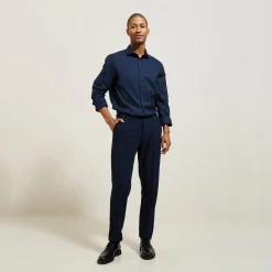 Jules Chemise sans repassage slim en coton- Chemise Formelle|Chemise Repassage Facile