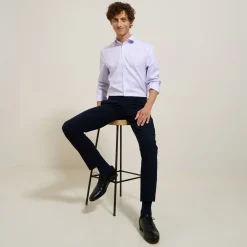 Jules Chemise sans repassage slim en coton- Chemise Repassage Facile|Chemise Formelle