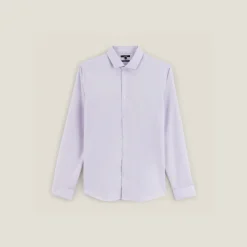 Jules Chemise sans repassage slim en coton- Chemise Repassage Facile|Chemise Formelle