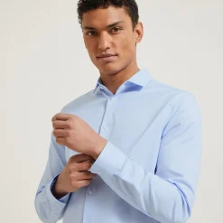 Jules Chemise sans repassage slim en coton- Collection Mariage|Chemise Repassage Facile