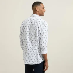 Jules Chemise slim imprimé fleur coton- Smart Casual|Chemise Formelle