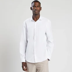 Jules Chemise slim sans repassage unie coton- Collection Mariage|Chemise Repassage Facile