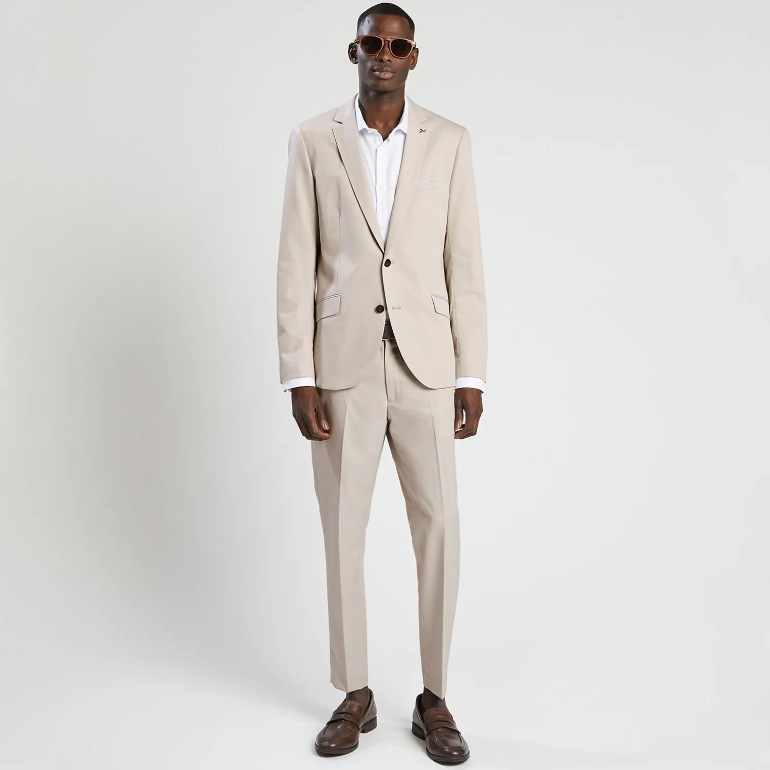 Jules Chemise slim sans repassage unie coton- Collection Mariage|Chemise Repassage Facile