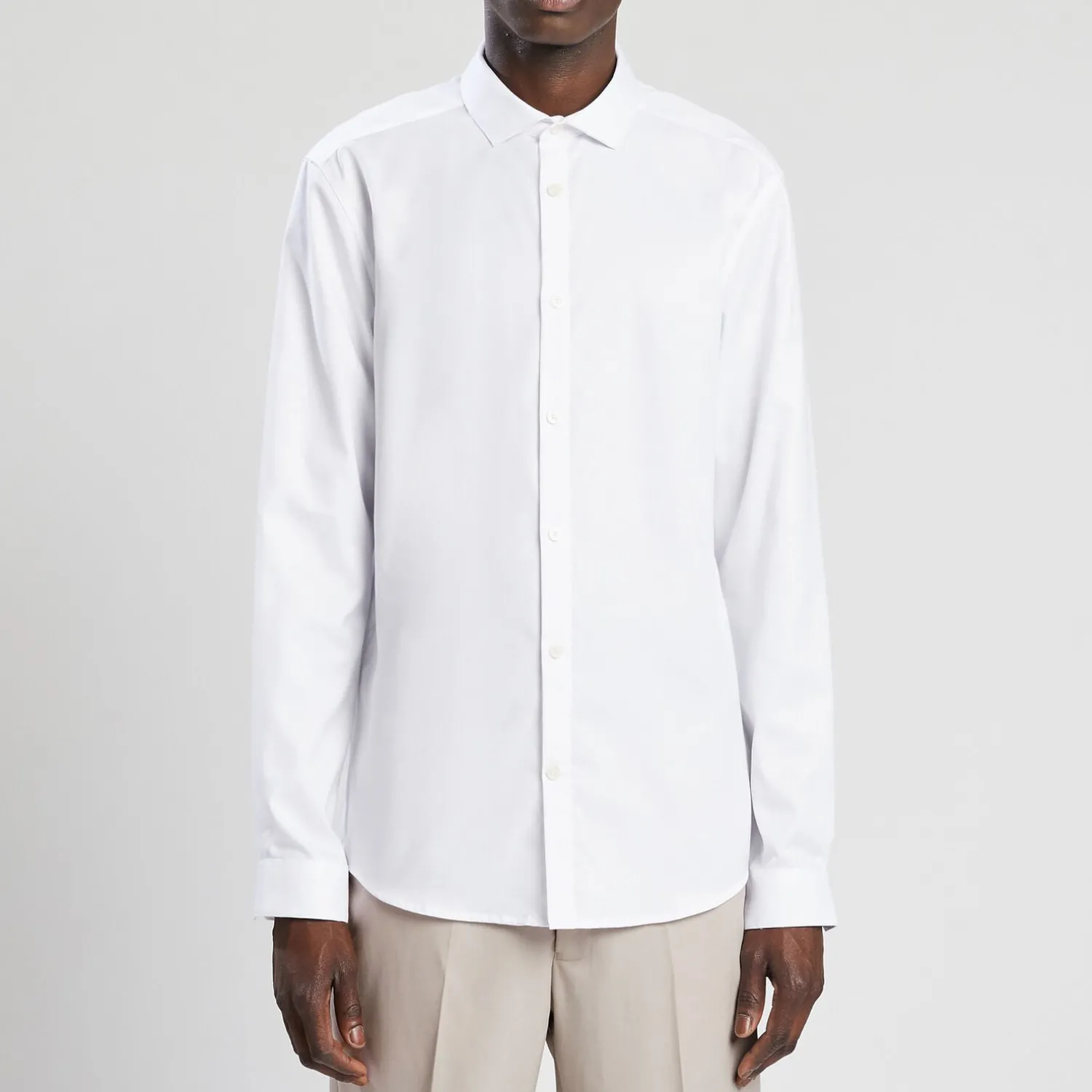 Jules Chemise slim sans repassage unie coton- Collection Mariage|Chemise Repassage Facile