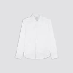 Jules Chemise slim unie coton satin- Collection Mariage|Chemise Formelle