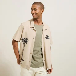 Jules Chemisette en coton broderie corde- Chemise