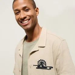 Jules Chemisette en coton broderie corde- Chemise