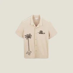 Jules Chemisette en coton broderie corde- Chemise