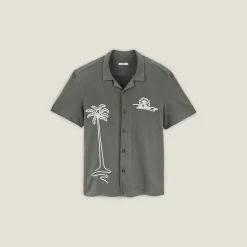 Jules Chemisette en coton broderie corde- Chemise