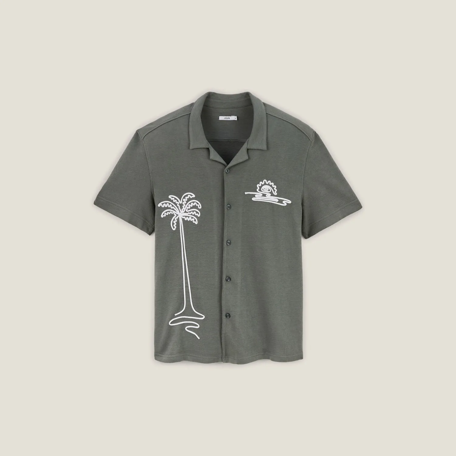 Jules Chemisette en coton broderie corde- Chemise