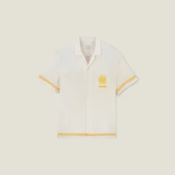 Jules Chemisette en coton imprimé placé- Chemise