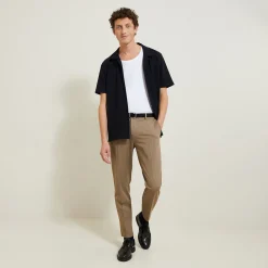 Jules Chemisette en coton matière gaufrée- Chemise