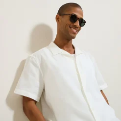 Jules Chemisette en coton matière texturée- Chemise