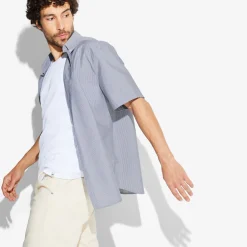 Jules Chemisette en coton rayée col boutonné- Chemise Formelle|Chemise