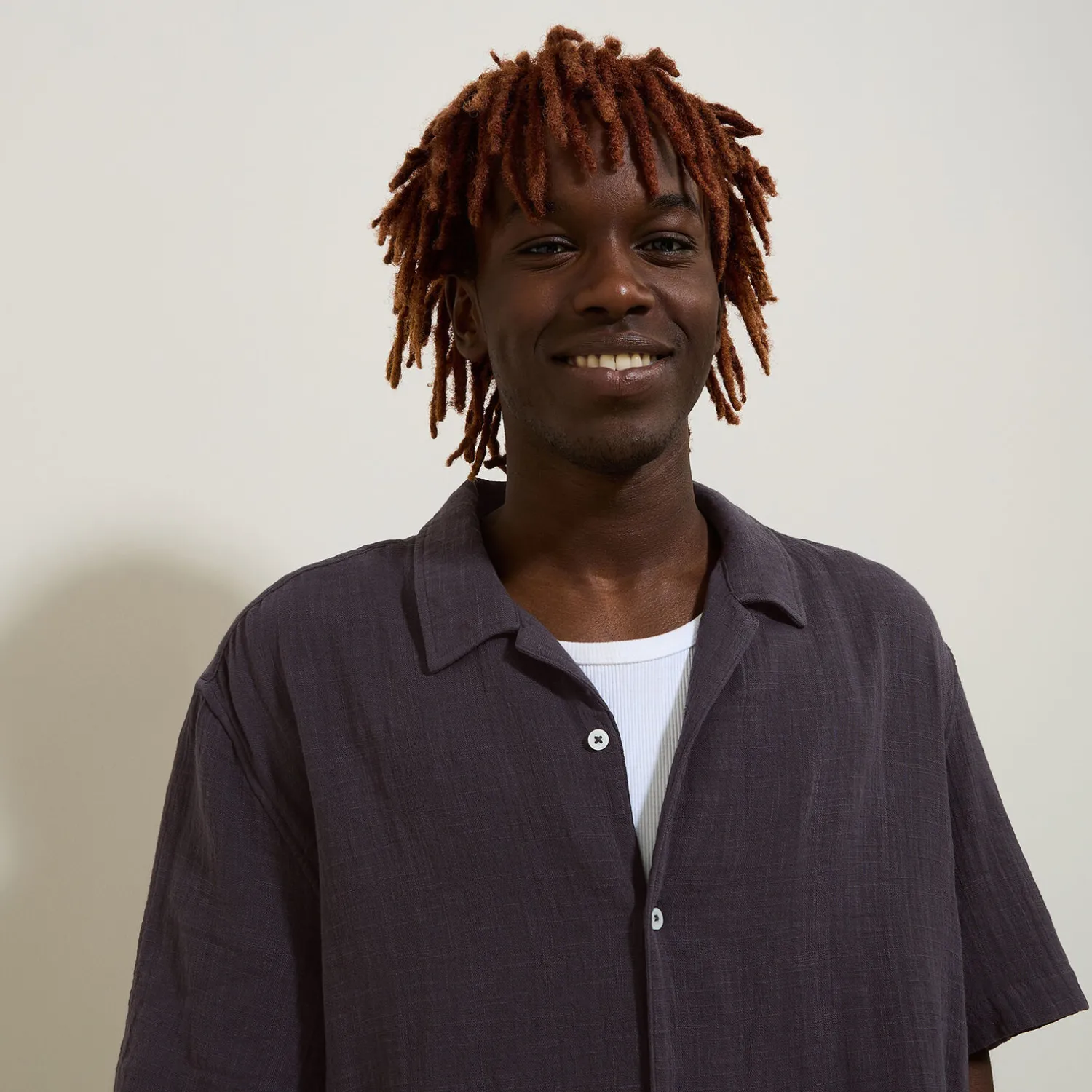 Jules Chemisette en gaze de coton texturée- Chemise