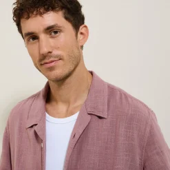 Jules Chemisette en gaze de coton texturée- Chemise