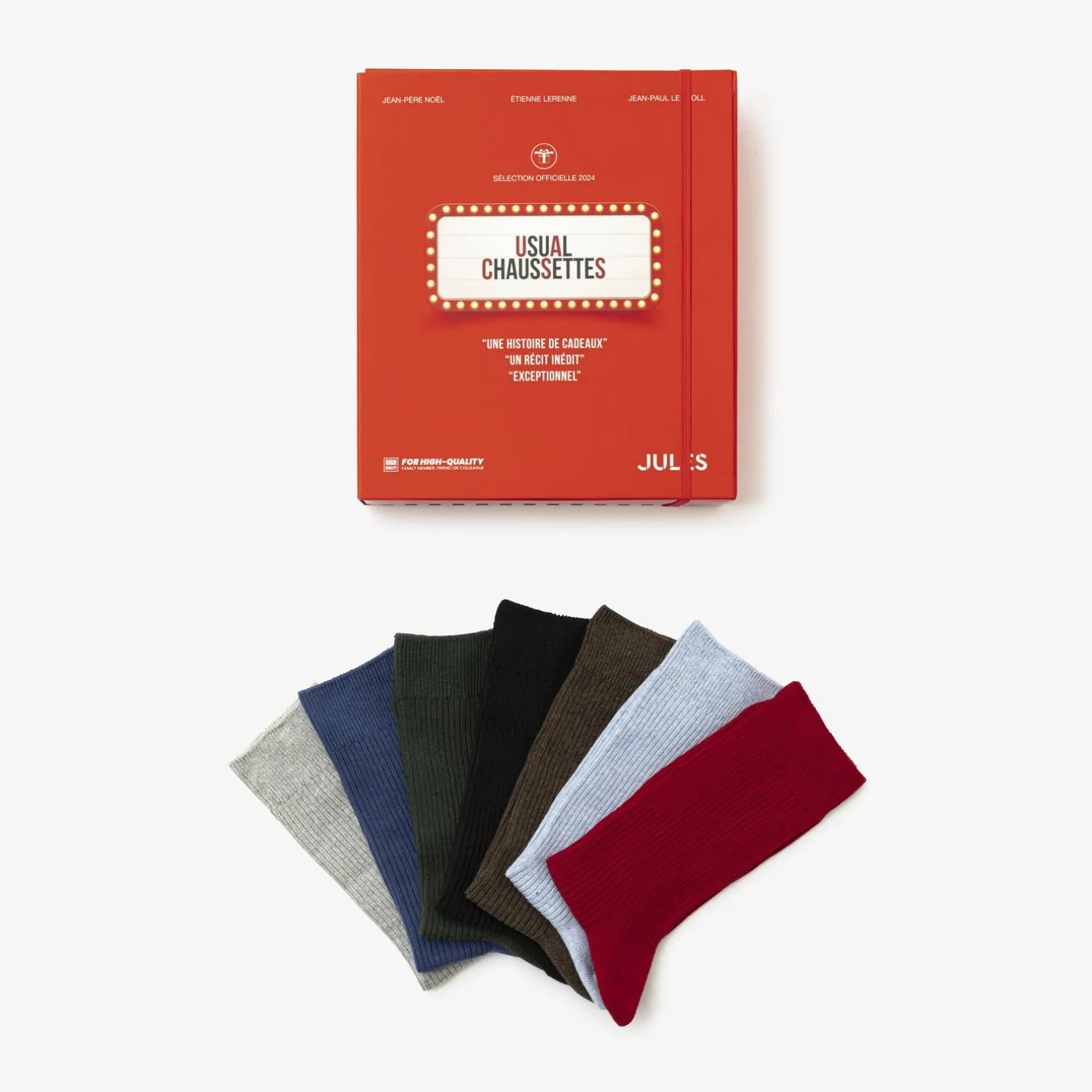 Jules Coffret 7 paires de chaussettes unies- Chaussettes