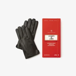 Jules Coffret gants tactiles en cuir- Écharpe, Bonnet & Gants
