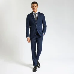 Jules Costume 3 pièces slim bi-ton - Bleu- Ensemble De Costume