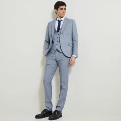 Jules Costume 3 pièces slim bi-ton - Bleu- Collection Mariage|Ensemble De Costume