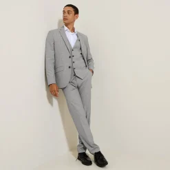 Jules Costume 3 pièces slim pied de puce - Gris- Ensemble De Costume