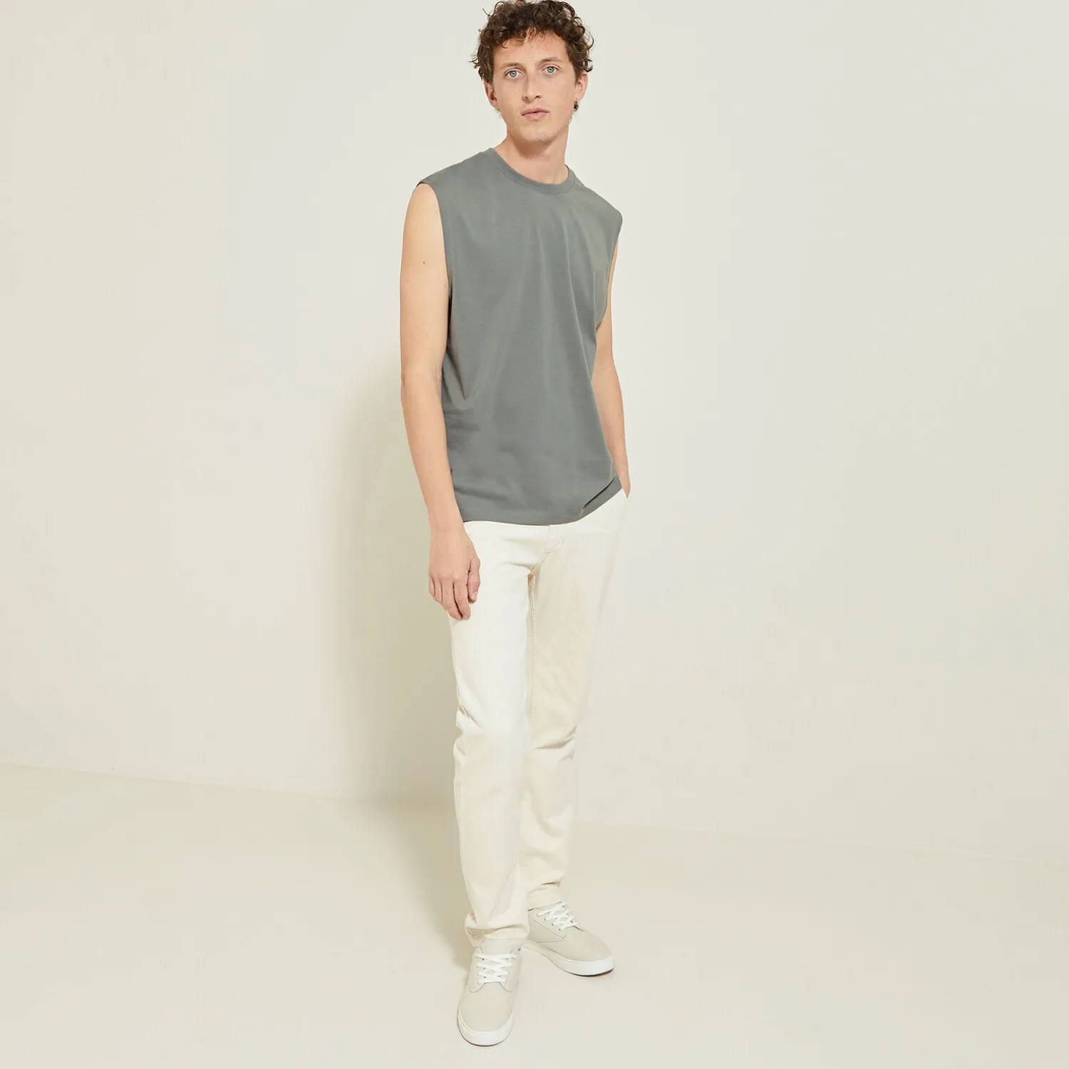 Jules Débardeur uni en coton- T-shirt