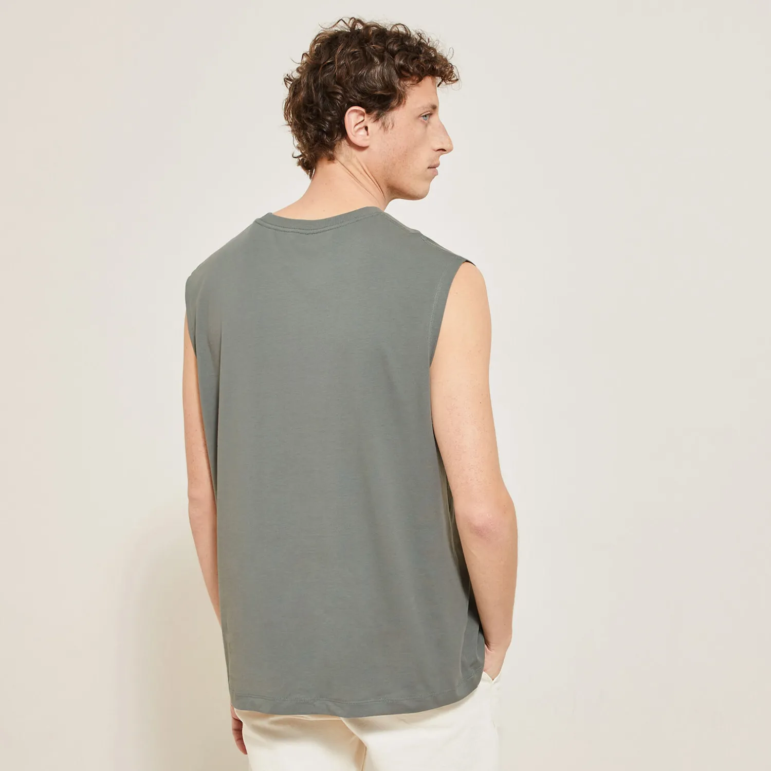 Jules Débardeur uni en coton- T-shirt