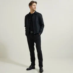 Jules Ensemble blouson et pantalon lin - Noir- Pantalon