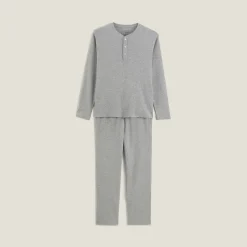 Jules Ensemble pyjama en maille matière gaufrée- Pyjama