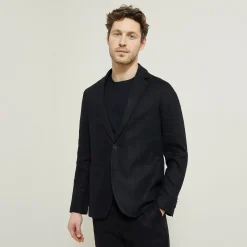 Jules Ensemble veste et pantalon lin - Noir- Pantalon