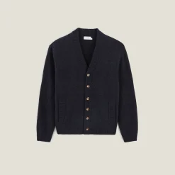 Jules Gilet cardigan boutonné en côte- Gilet|Pull