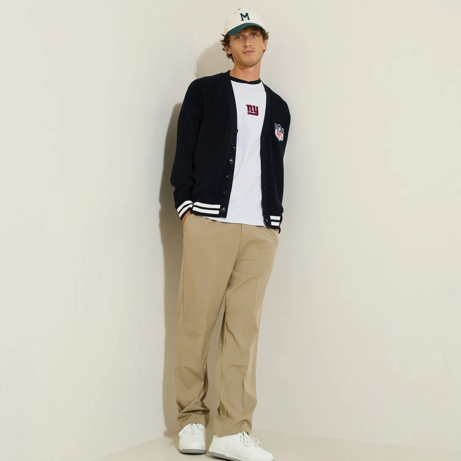 Jules Gilet cardigan boutonné licence NFL- Gilet