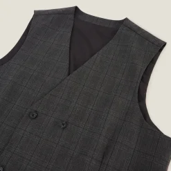 Jules Gilet de costume à carreaux- Gilet De Costume