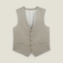 Jules Gilet de costume contenant du lin slim- Collection Mariage|Costume Lin