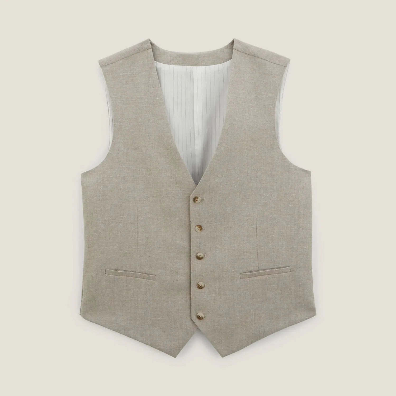 Jules Gilet de costume contenant du lin slim- Collection Mariage|Costume Lin