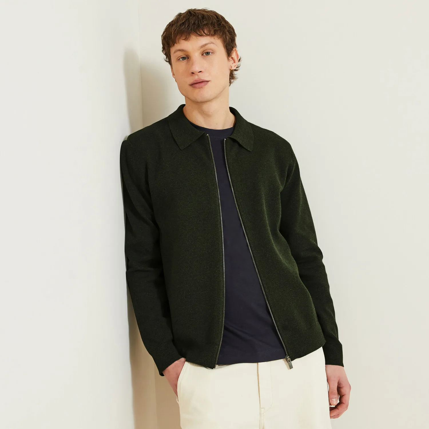 Jules Gilet zippé col chemise- Gilet|Pull