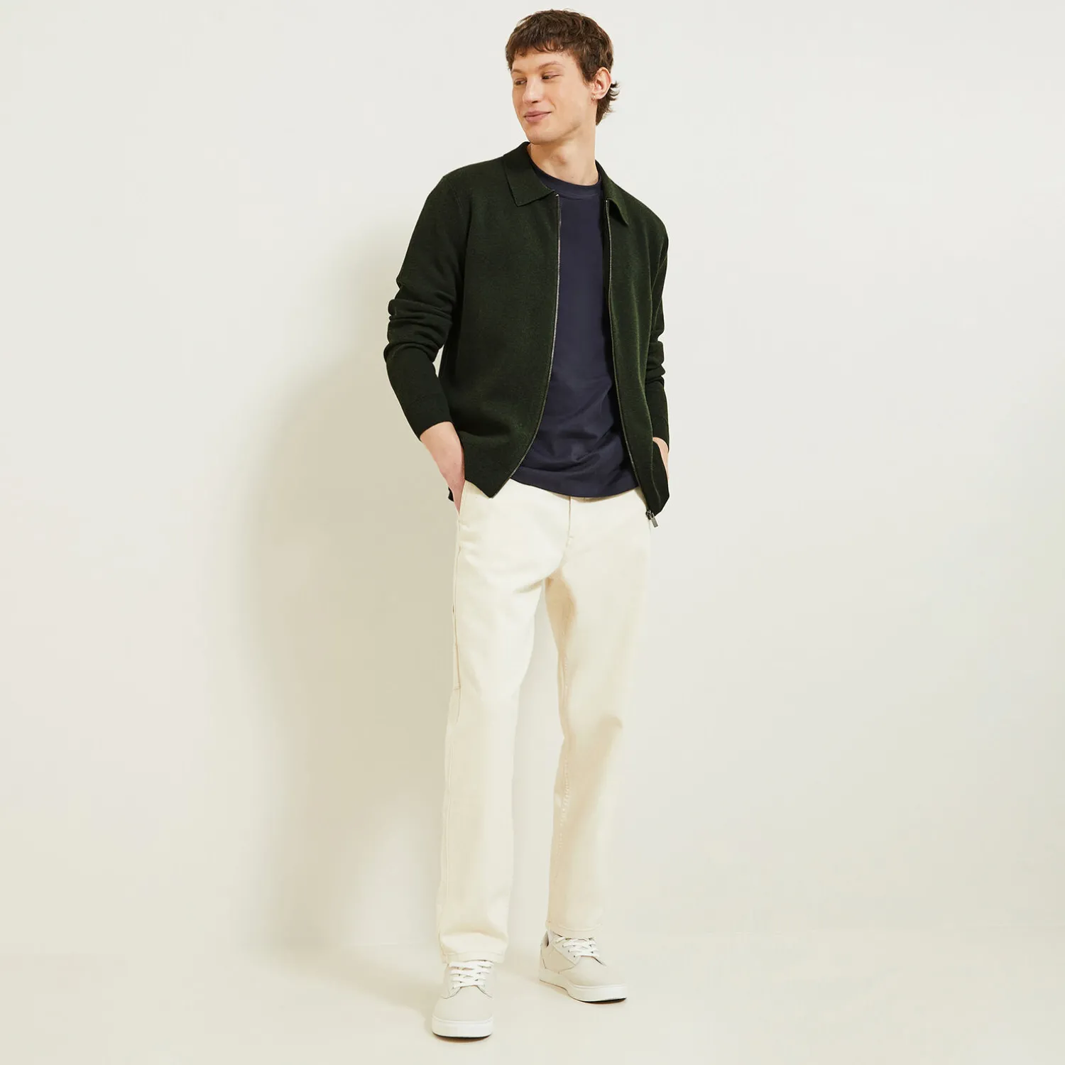 Jules Gilet zippé col chemise- Gilet|Pull