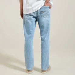 Jules Jean straight 3 longueurs délavé- Jeans Straight|Jeans