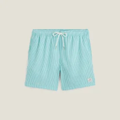 Jules Maillot de bain seersucker rayé- Maillot De Bain|Maillot De Bain