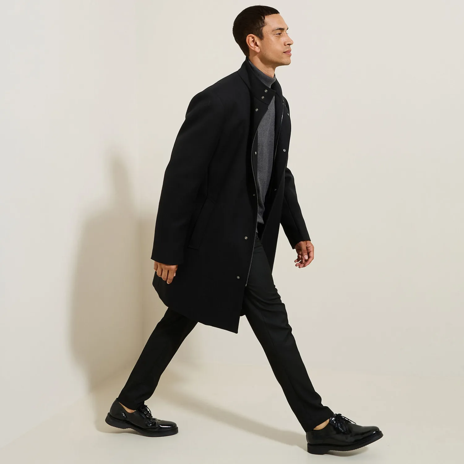 Jules Manteau hiver long col montant- Manteau & Blouson