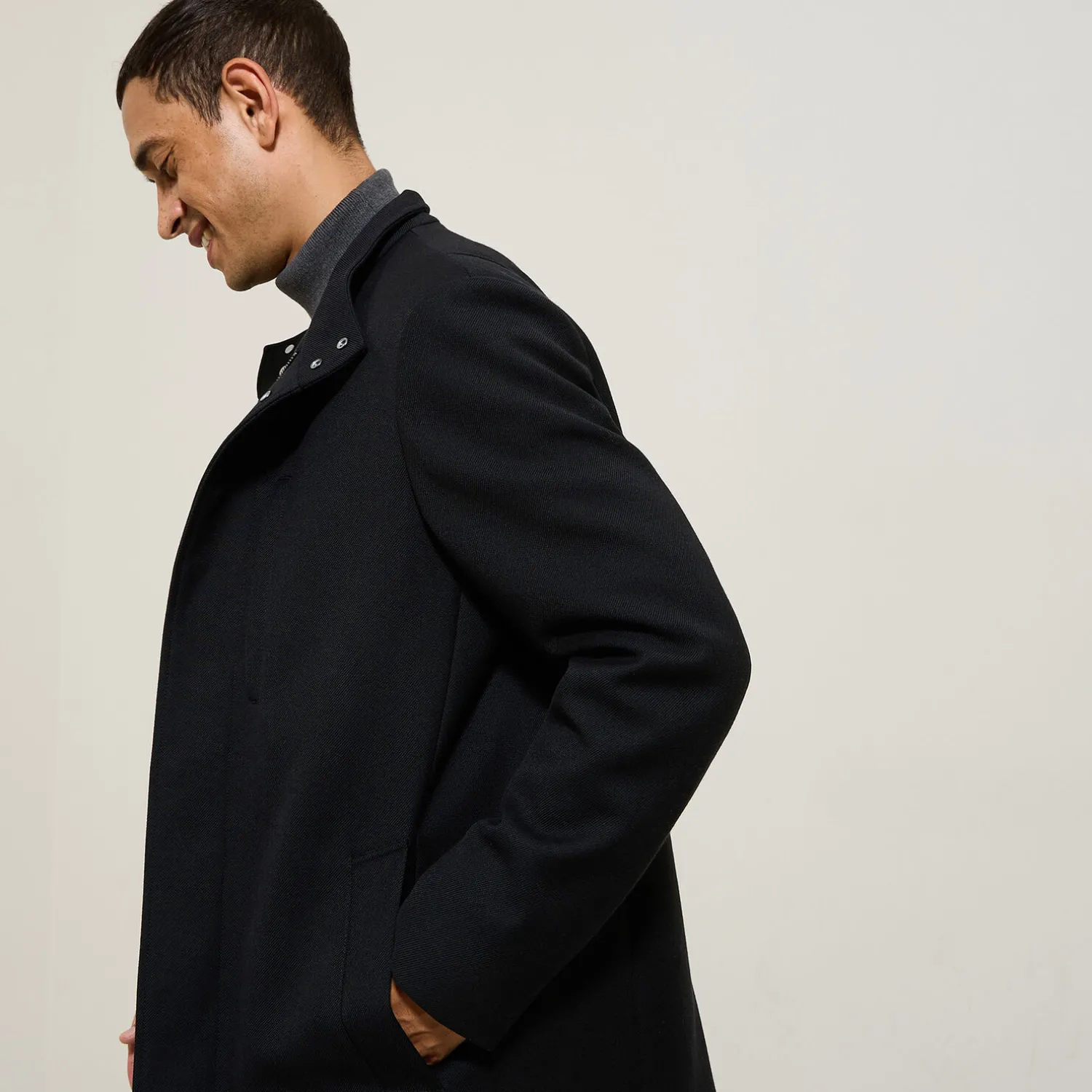 Jules Manteau hiver long col montant- Manteau & Blouson