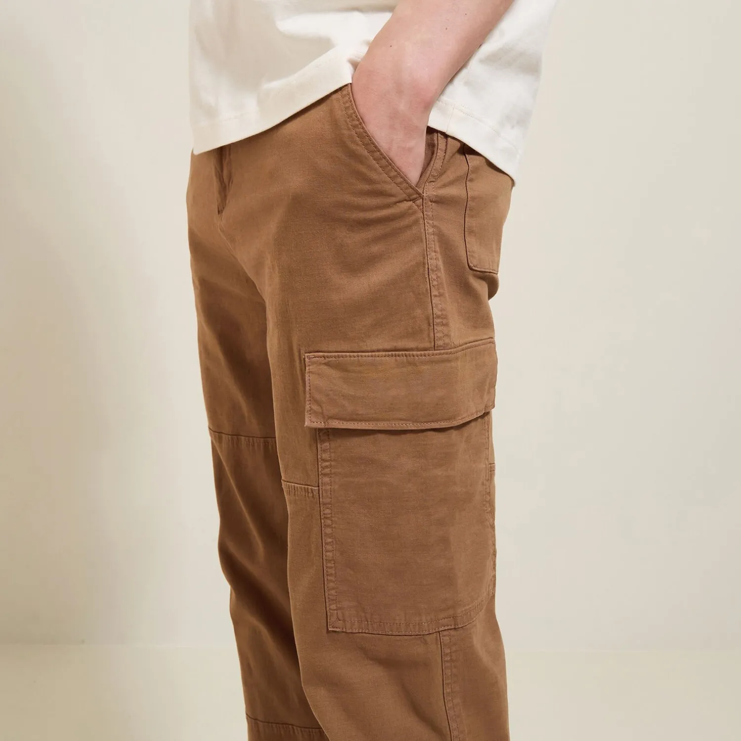 Jules Pantalon cargo droit uni- Pantalon Cargo|Pantalon Chino